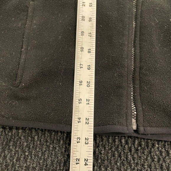 RALPH LAUREN ACTIVE Black‎ Fleece Vest Full Zip Mock Neck Women's Size M - Picture 6 of 8